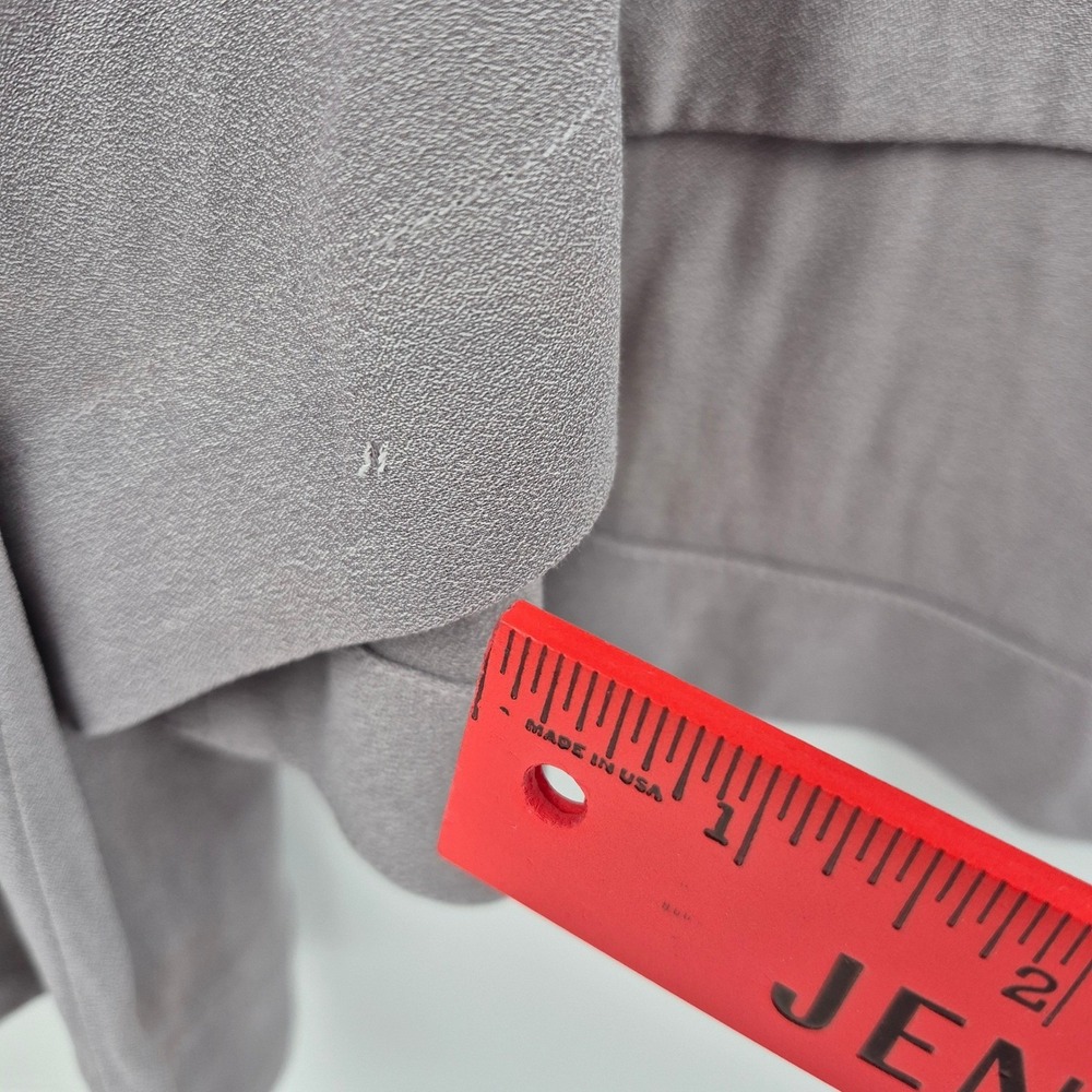 Soft Surroundings Gray Long Bell Sleeve Tunic Top Blouse Womens M Minimalist - Picture 4 of 9